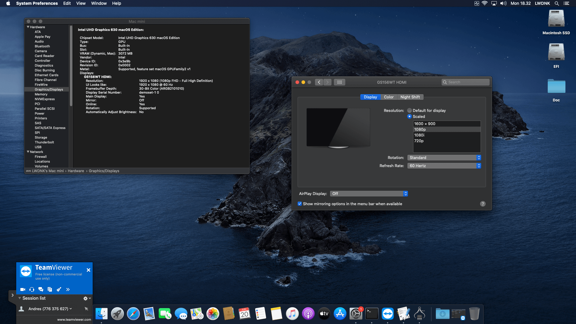 Gigabyte B360N Wifi + Intel Core i7 9700K OpenCore 7