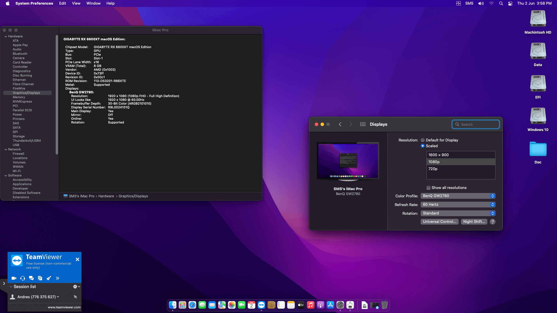 Gigabyte Z690 UD AX DDR4 V2 + Intel Core i9 12900K + Gigabyte RX 6600 XT OpenCore 4