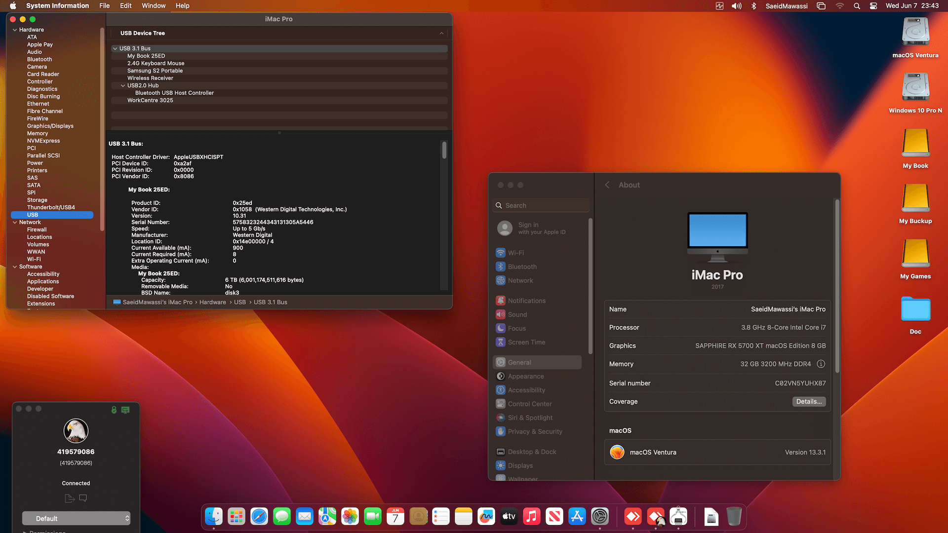 Asus ROG Strix Z490 H Gaming + Intel Core i7 10700KF + Sapphire RX 5700 XT   OpenCore 1
