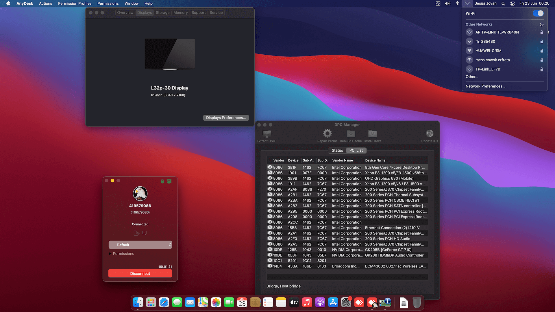 MSI MAG B365M Mortar + Intel Core i3 9100 + Asus GT 710   OpenCore 1