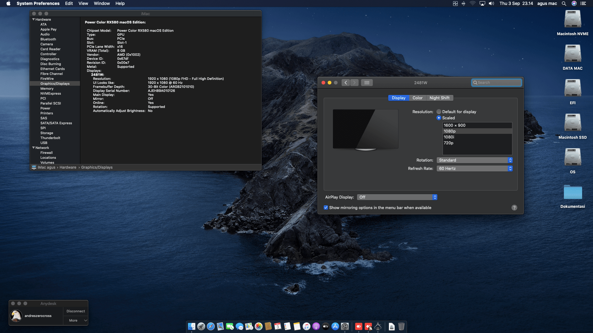 MSI H270 Tomahawk Artic + Intel Core i5 7400 + Power Color RX 580 7