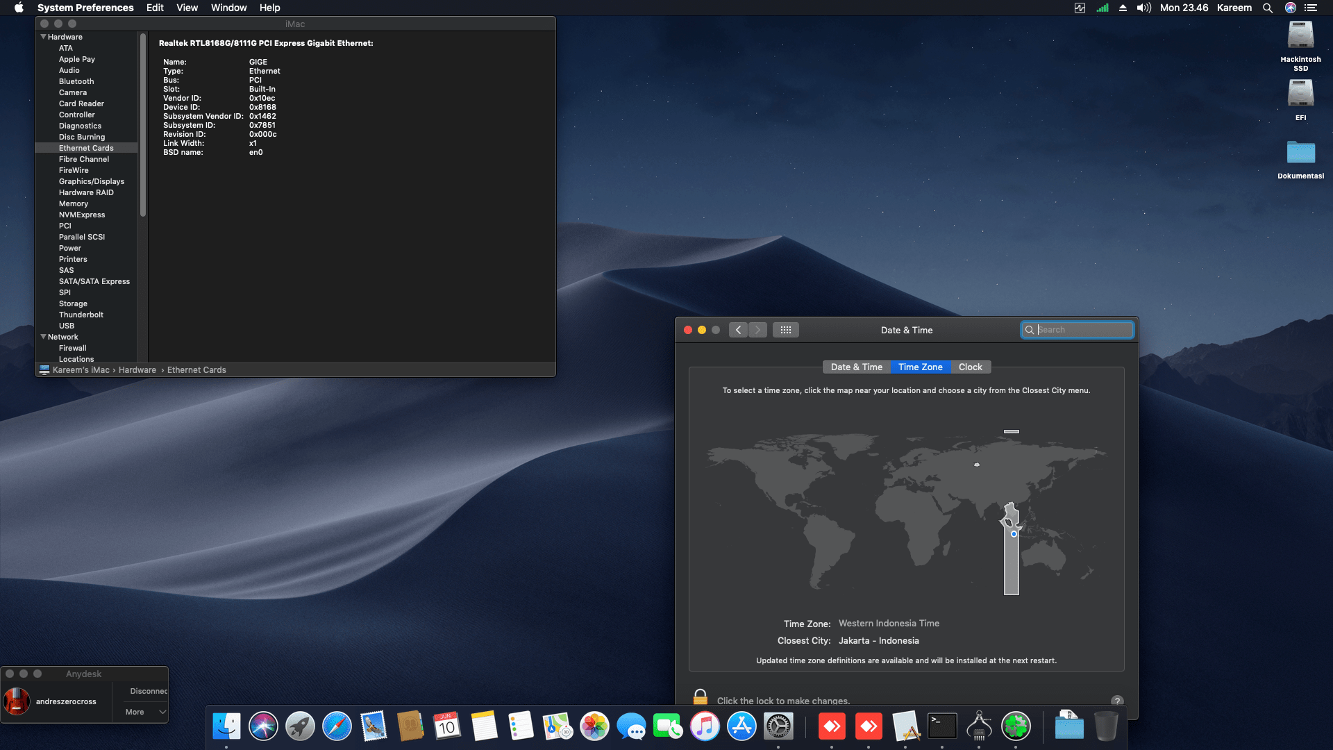 MSI H81I + Intel Core i7 4790 Mojave 5