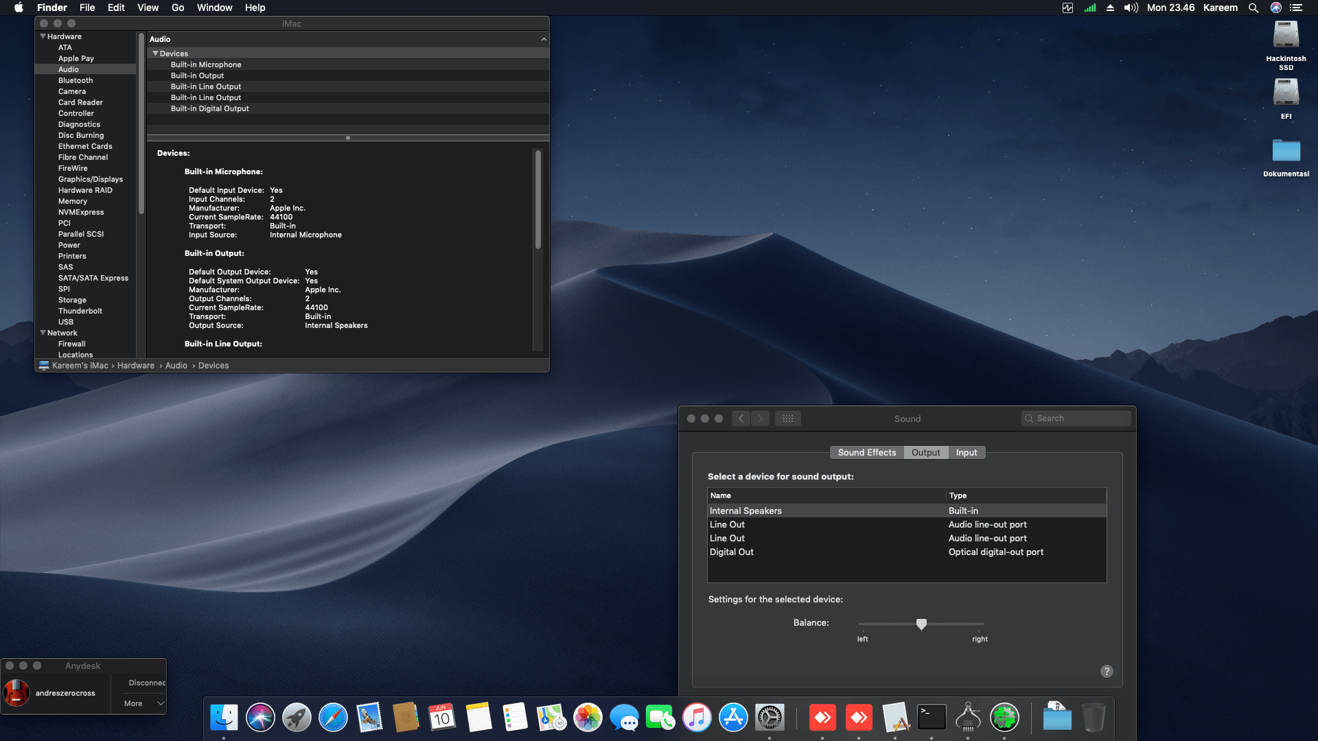 MSI H81I + Intel Core i7 4790 Mojave 7