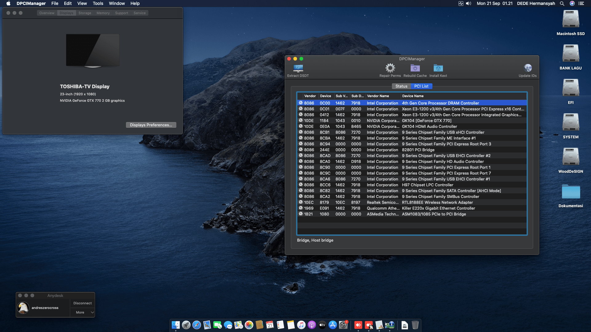 MSI H97 Gaming 3 + Intel Core i5 4570 + Asus Nvidia GTX 770 2