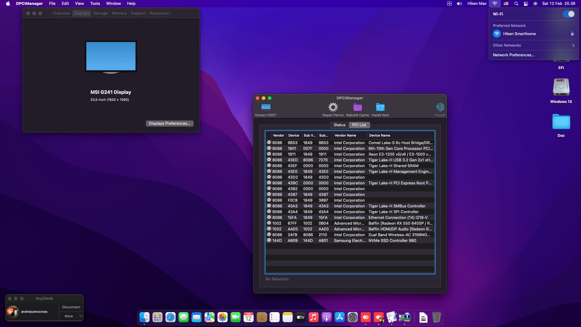 Asrock B560M ITX:AC + Intel Core i5 10400F + Biostar RX 550   OpenCore 2