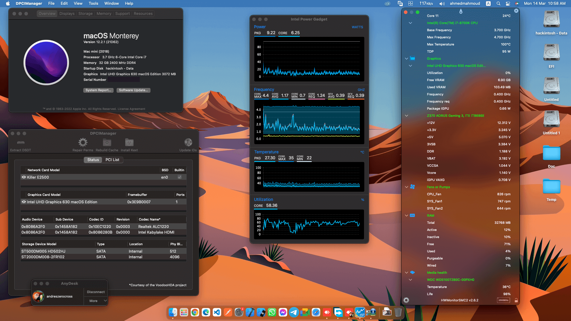 Gigabyte Z370 Aorus Gaming 3 + Intel Core i7 8700K OpenCore 1