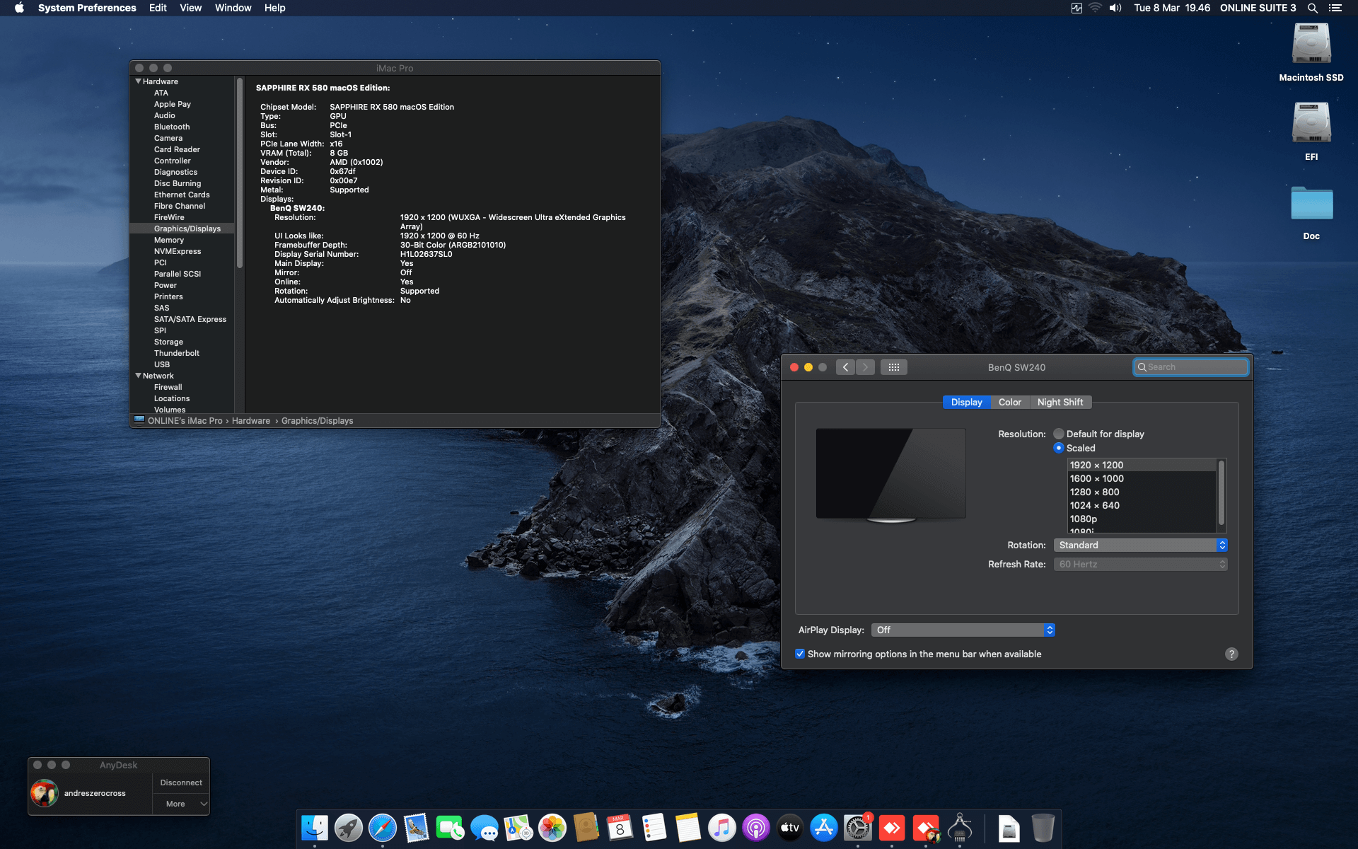 MSI Z590 PRO Wifi + Intel Core i9 11900F + Sapphire RX 580   OpenCore 7