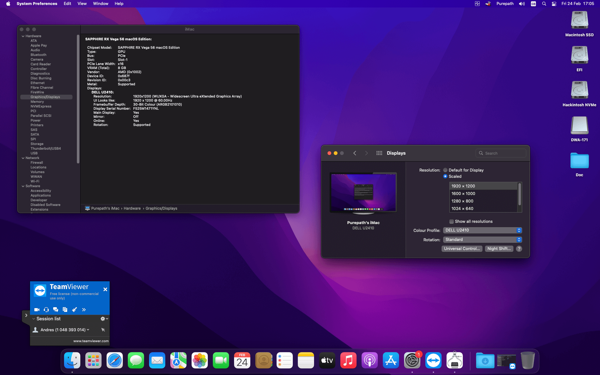 Asrock Z370 Extreme 4 + Intel Core i7 8700K + Sapphire Vega 56   OpenCore 4