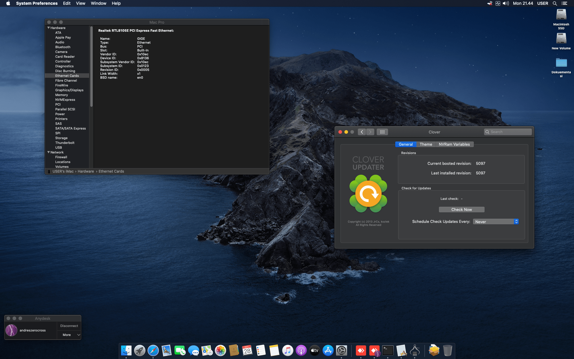 Maxxon H61M X + Intel Core i7 3770 + RX 570 7
