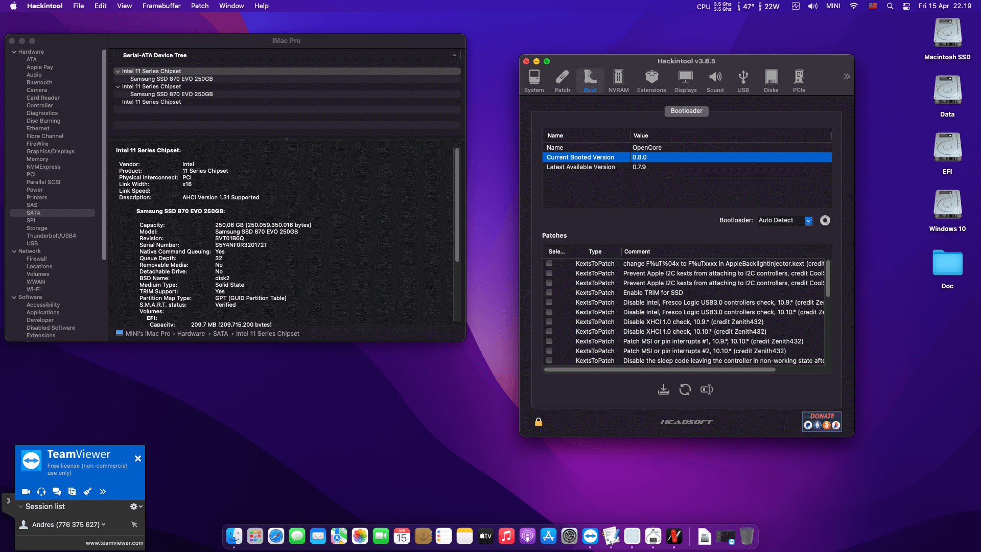 Asrock X570 Phantom Gaming ITX:TB3 + AMD Ryzen 9 3950X + Asus RX 6600XT   OpenCore 8