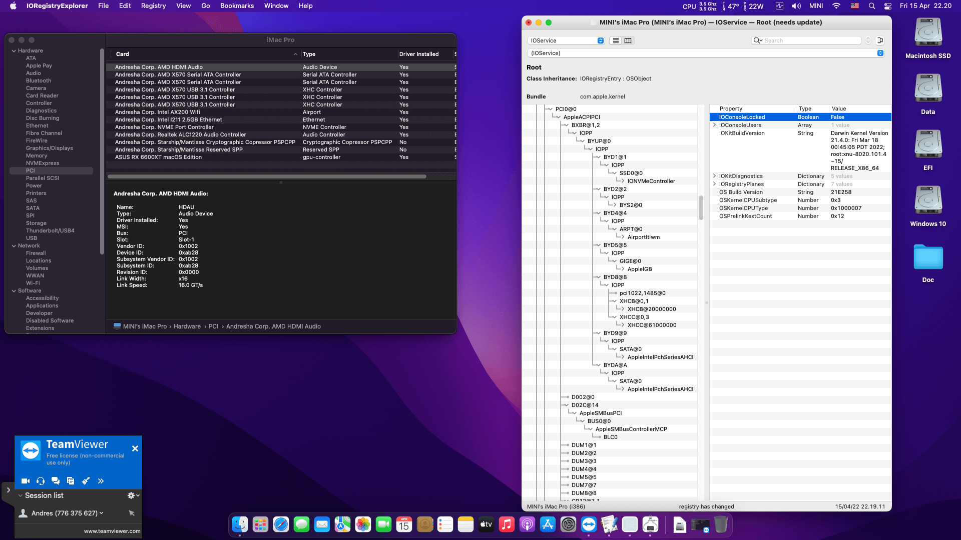 Asrock X570 Phantom Gaming ITX:TB3 + AMD Ryzen 9 3950X + Asus RX 6600XT   OpenCore 9