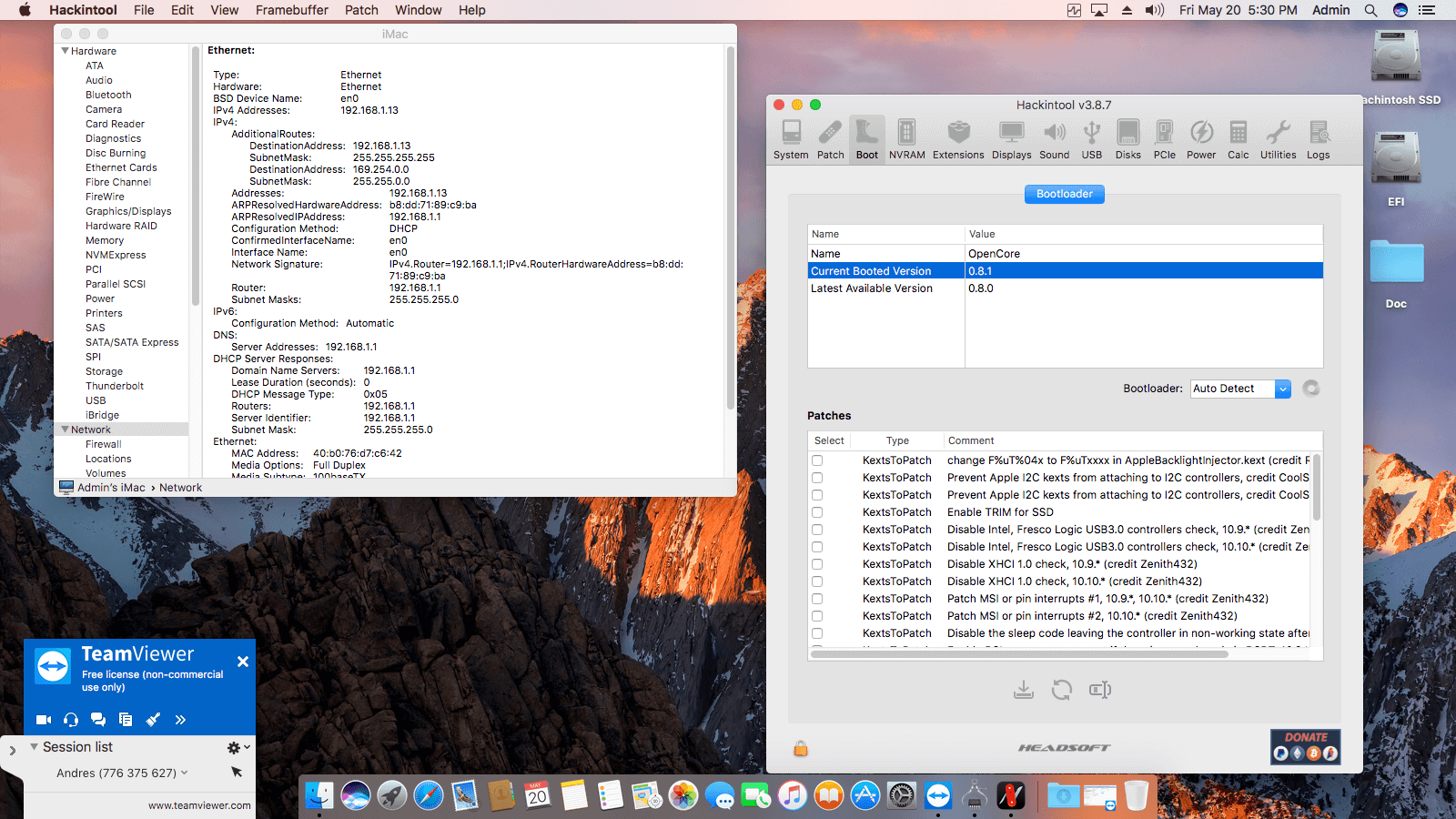 Asus H110M E:M.2 + Intel Core i5 6500 OpenCore 9