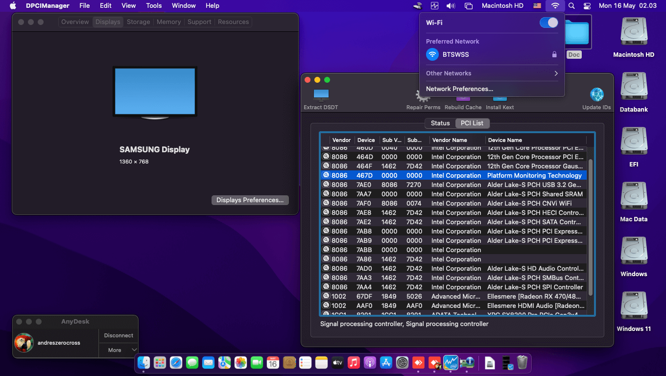 MSI MAG B660M Mortar Wifi DDR4 + Intel Core i7 12700F + Asrock RX 570   OpenCore 2