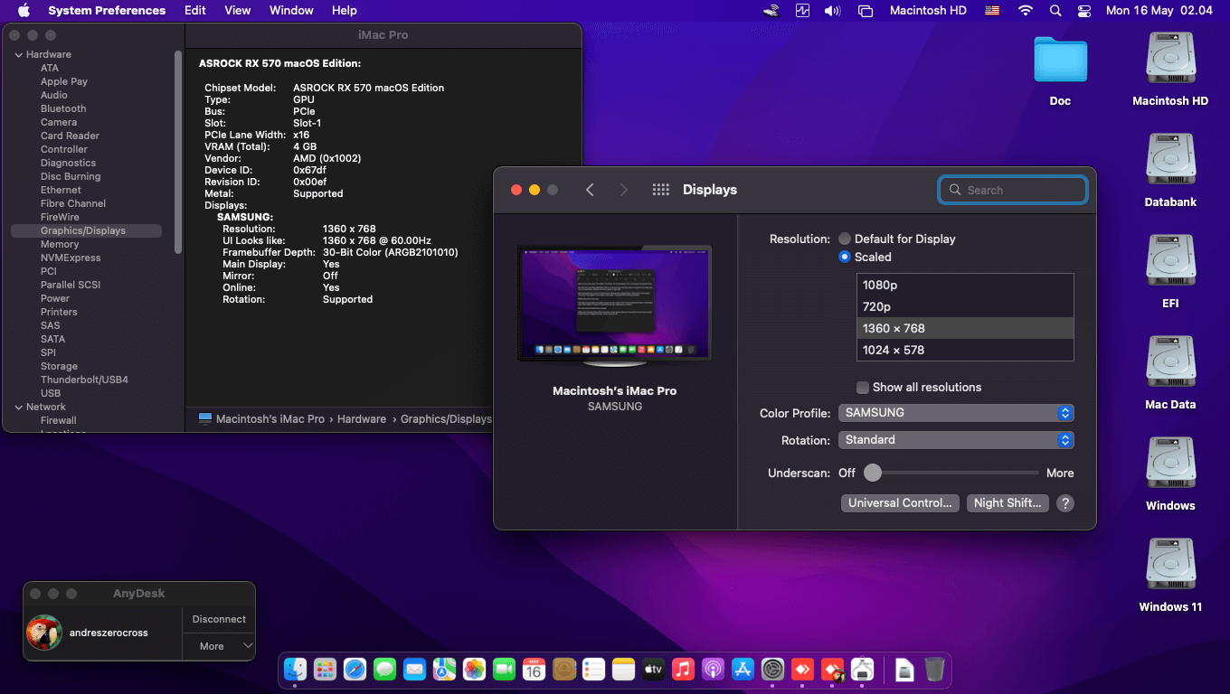 MSI MAG B660M Mortar Wifi DDR4 + Intel Core i7 12700F + Asrock RX 570   OpenCore 5