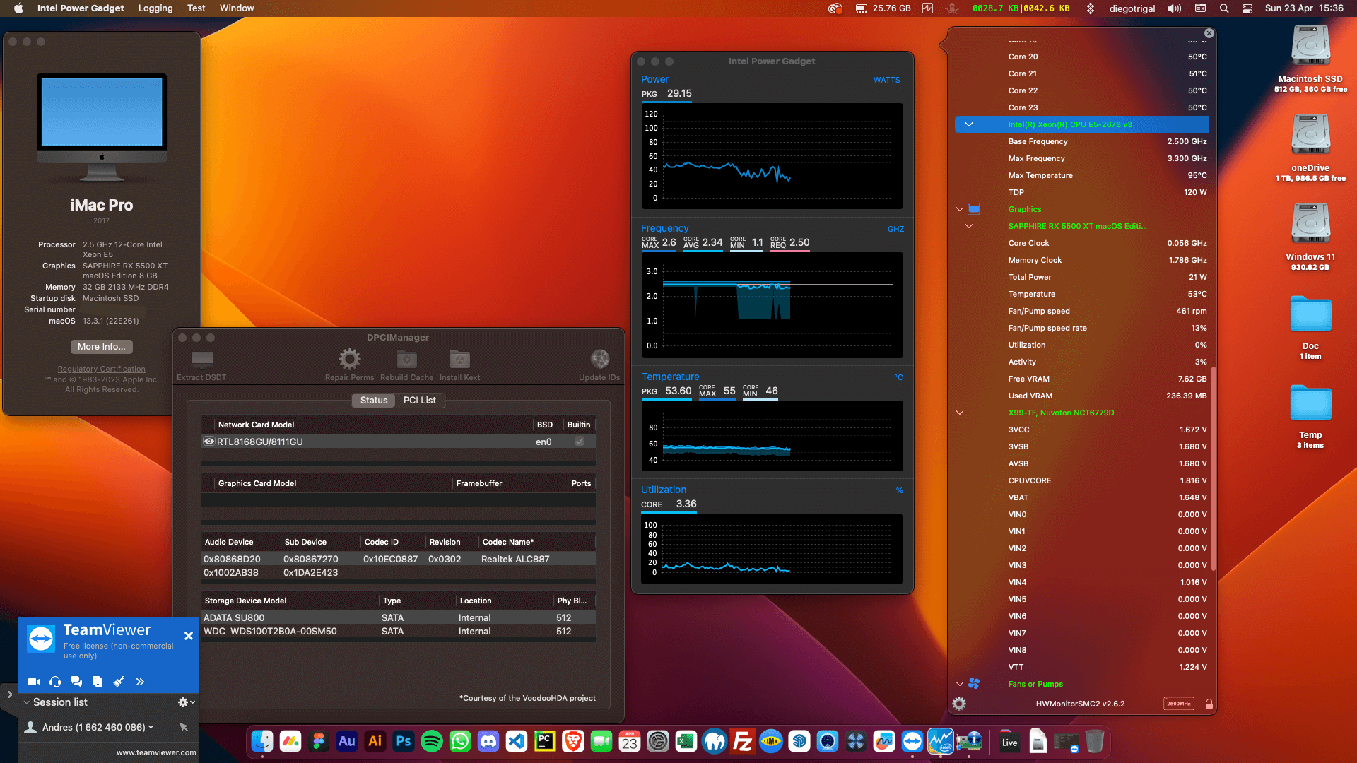 Huananzhi X99 TF + Intel Xeon E5 2678 V3 + Sapphire RX 5500 XT   OpenCore 1