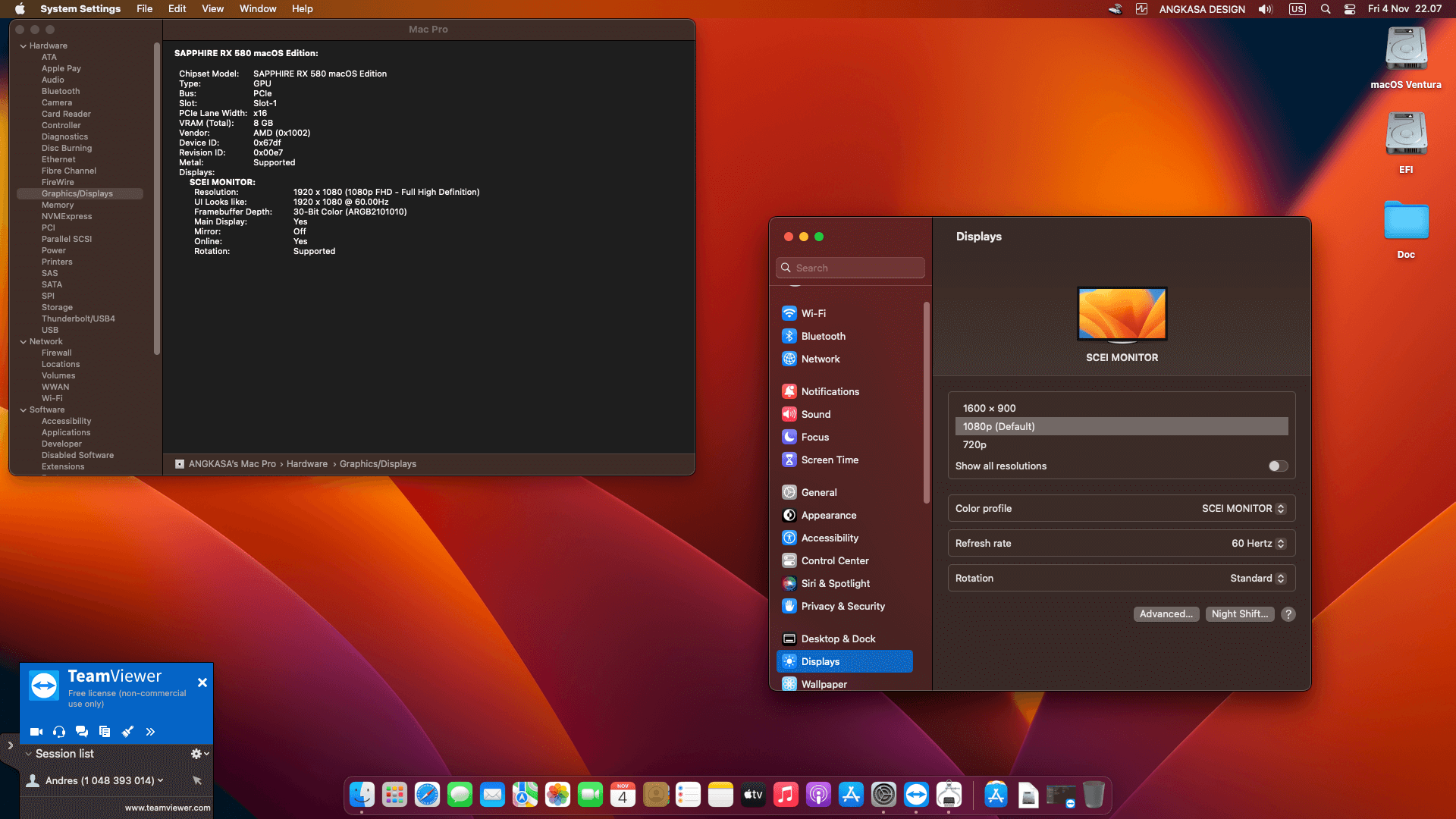 Gigabyte B660 Gaming X + Intel Core i5 12400 + Sapphire RX 580   OpenCore 5