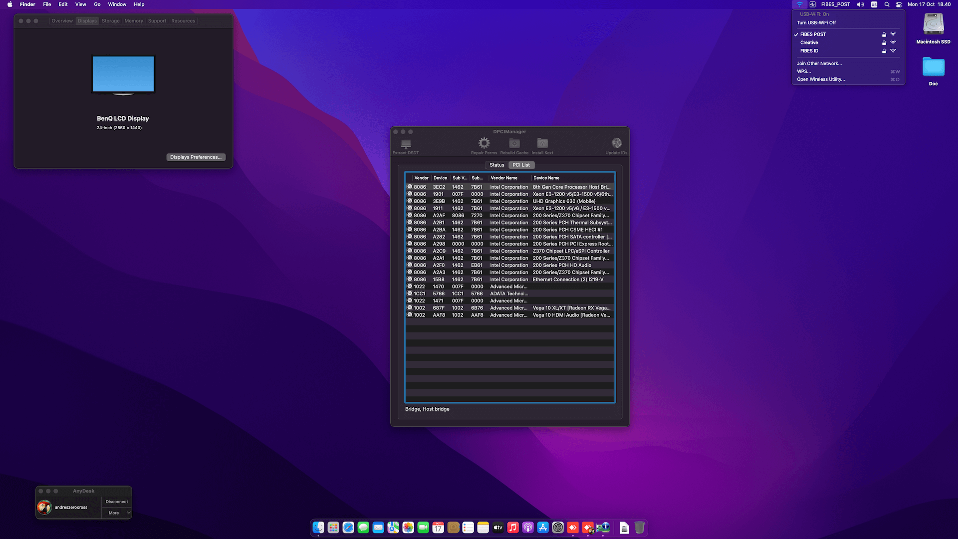 MSI Z370 Gaming Plus + Intel Core i7 8700K + Gigabyte RX Vega 56 OpenCore 2