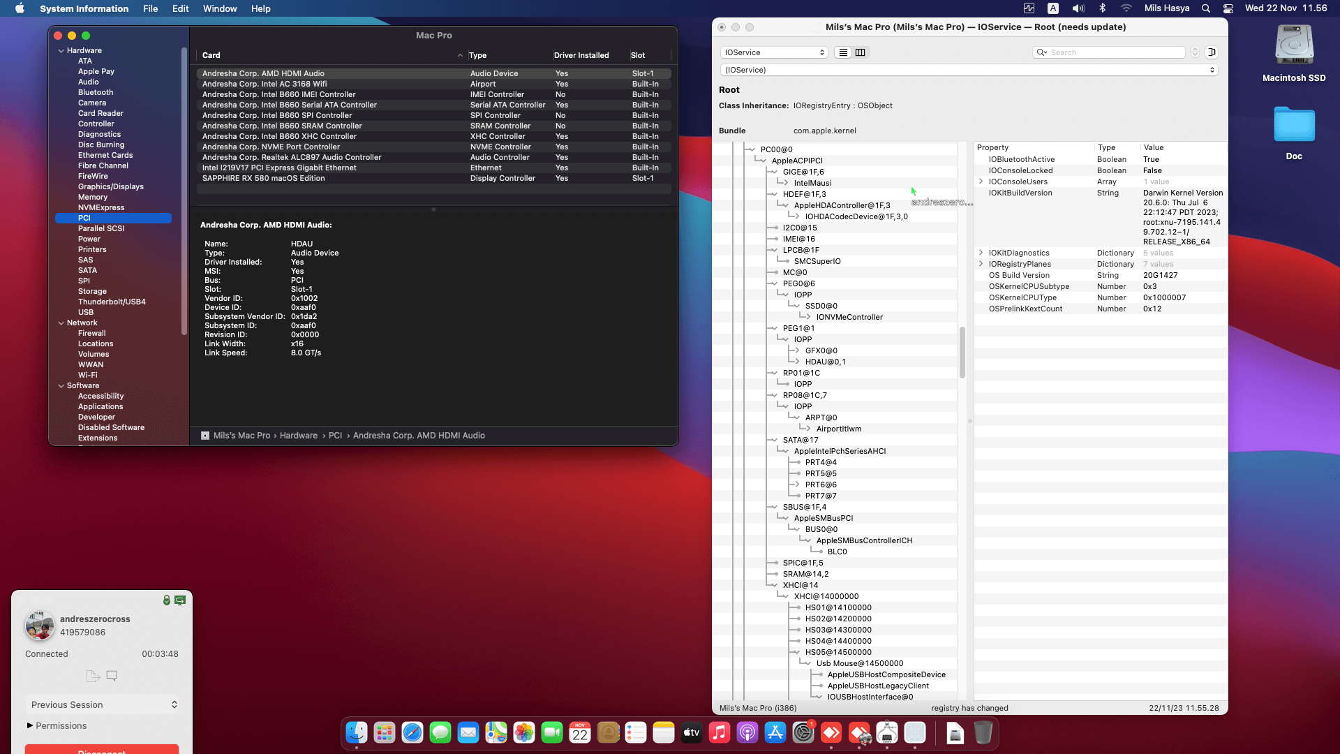 Asrock B660M ITX:AC + Intel Core i5 12400 + Sapphire RX 580 OpenCore 1