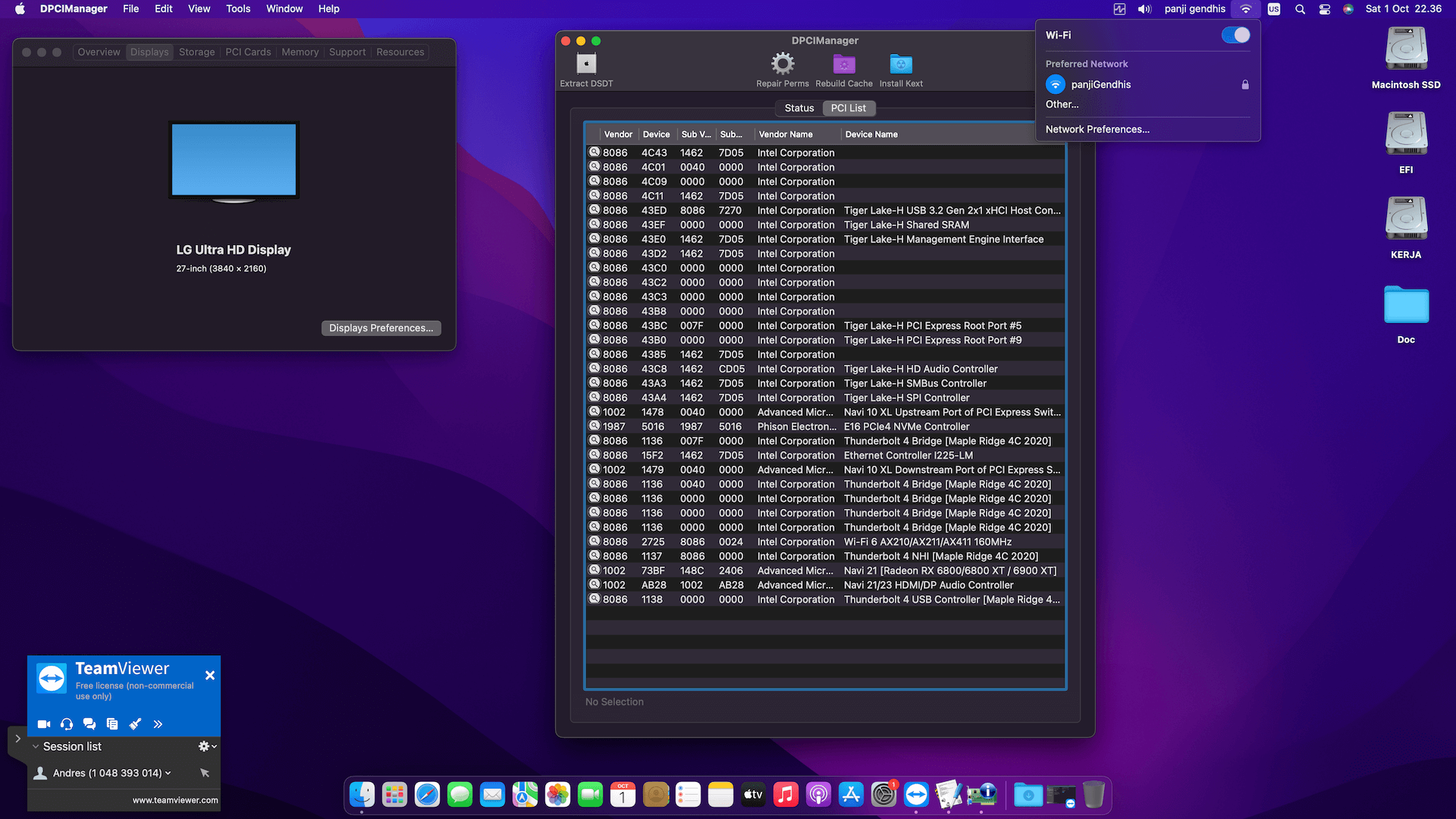 MSI MEG Z590i Unify + Intel Core i9 11900K + PowerColor RX 6800 XT OpenCore 2
