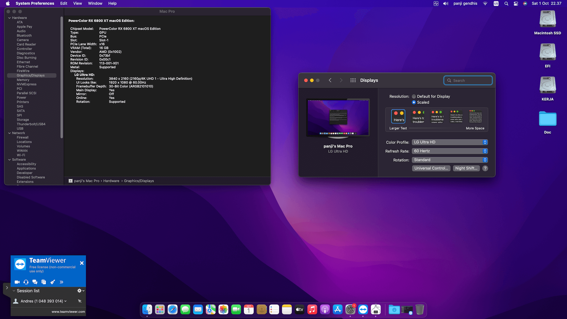 MSI MEG Z590i Unify + Intel Core i9 11900K + PowerColor RX 6800 XT OpenCore 4