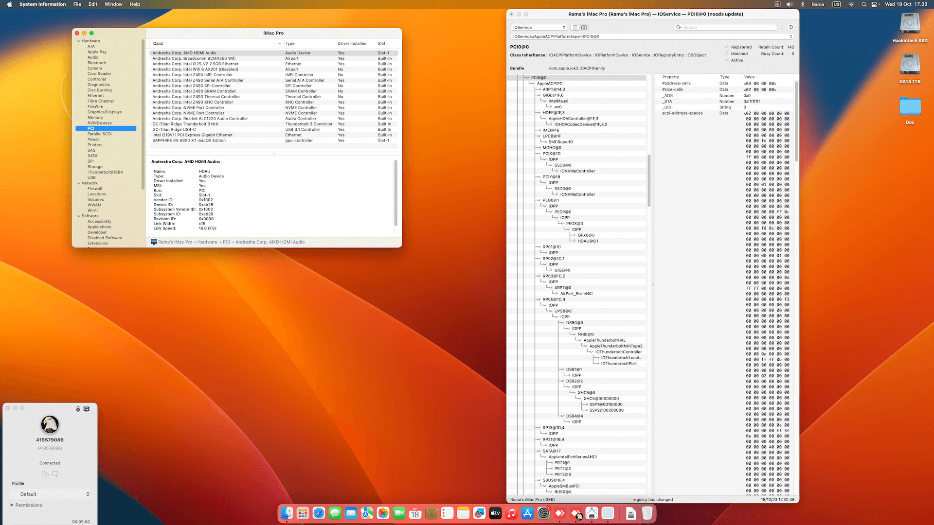 Gigabyte Z490 Vision D + Intel Core i9 10900K + Sapphire RX 6900 XT OpenCore 1