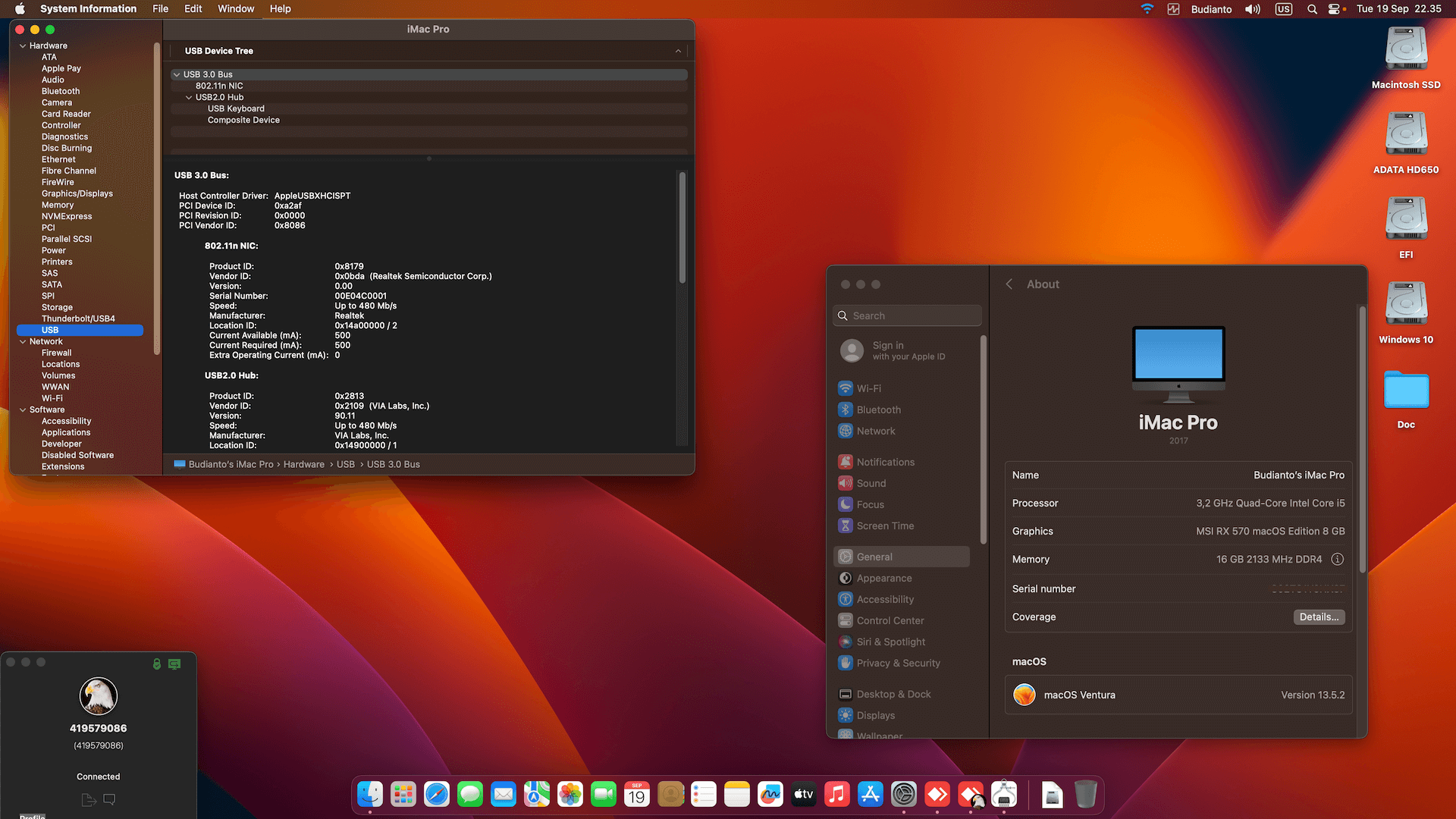MSI H270 A PRO + Intel Core i5 6500 + MSI RX 570 OpenCore 1
