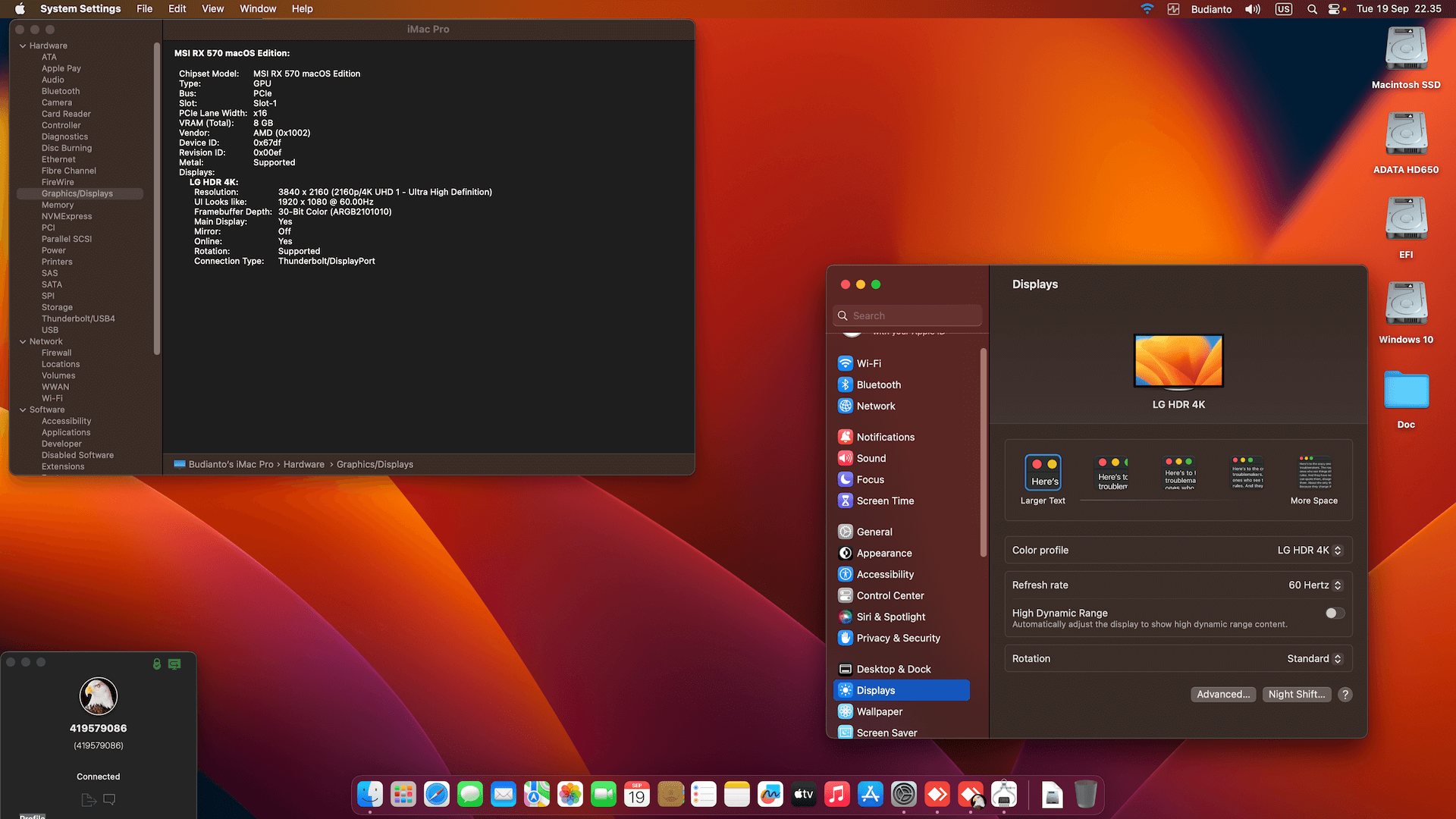 MSI H270 A PRO + Intel Core i5 6500 + MSI RX 570 OpenCore 1