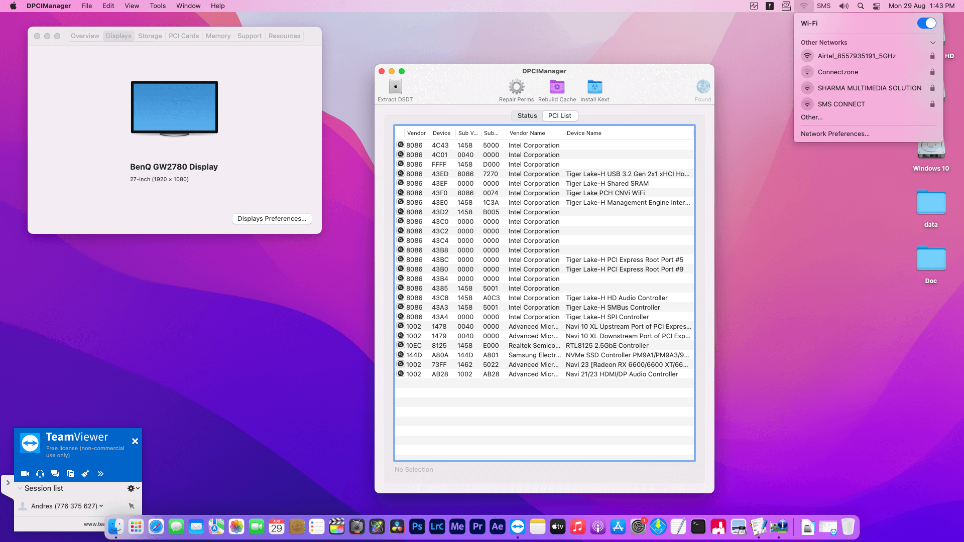 Gigabyte Z590 Aorus Elite AX + Intel Core i7 11700K + MSI RX 6600   OpenCore 2