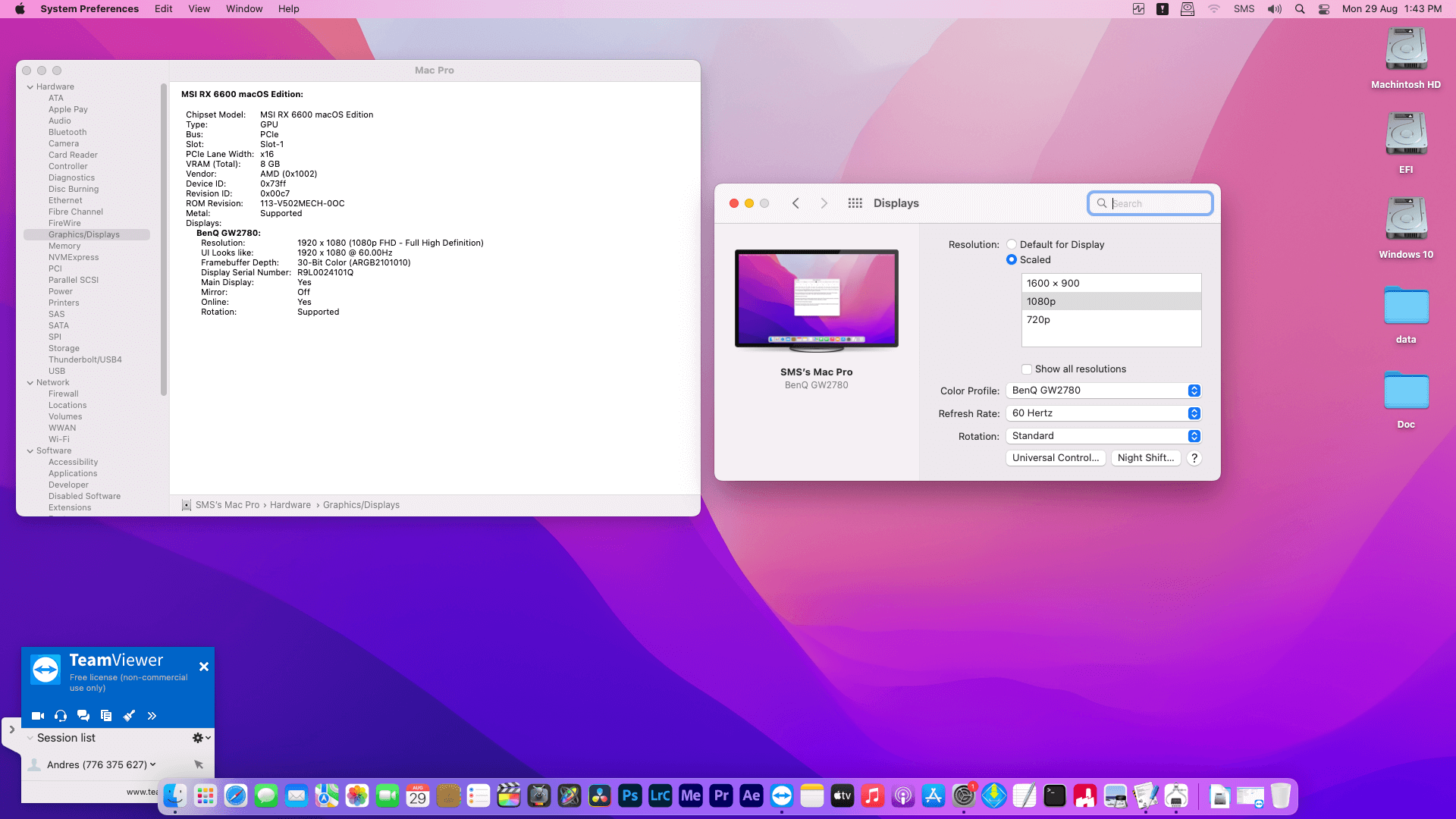 Gigabyte Z590 Aorus Elite AX + Intel Core i7 11700K + MSI RX 6600   OpenCore 4