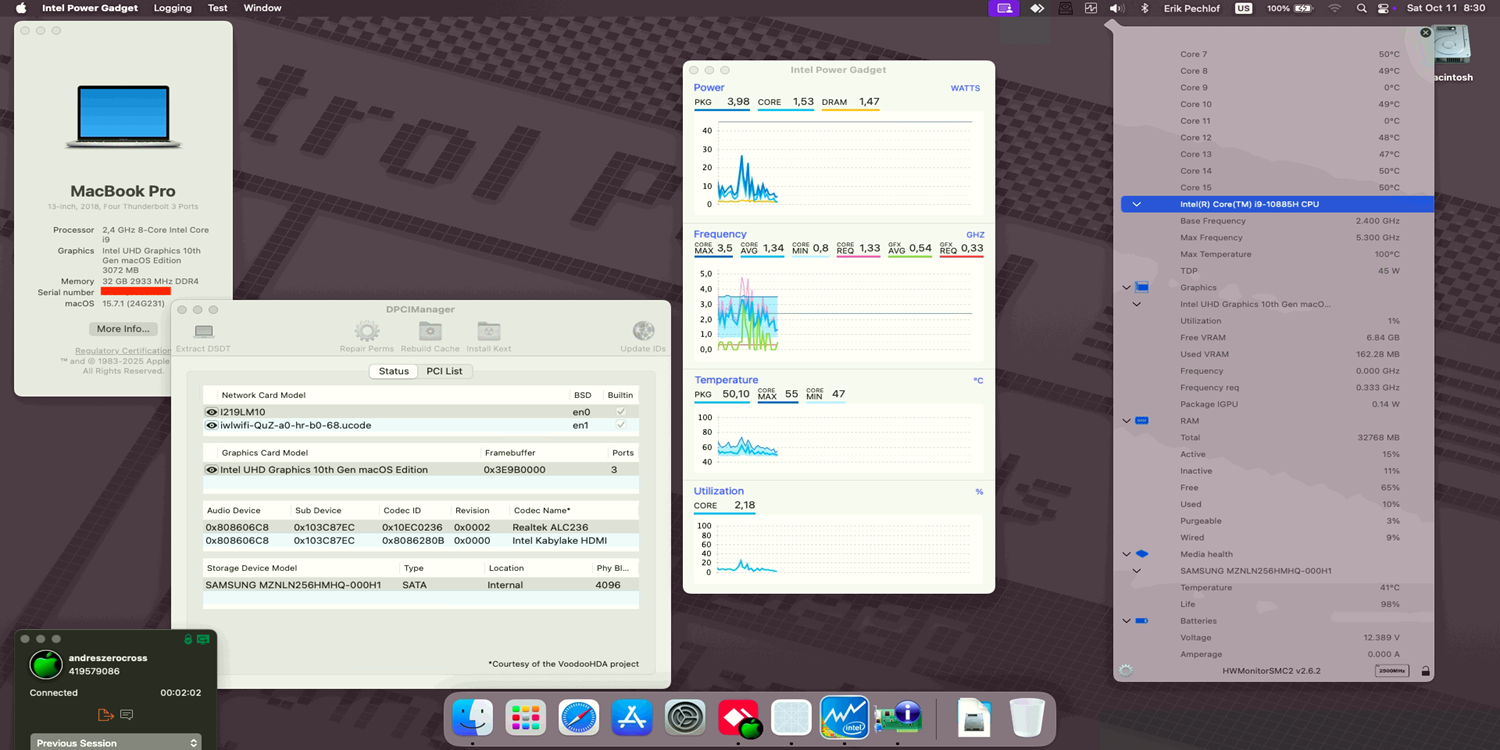 Hackintosh in HP Zbook Power G7 Mobile Workstation